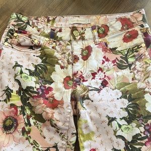 Tory Burch Floral Skinny Jeans